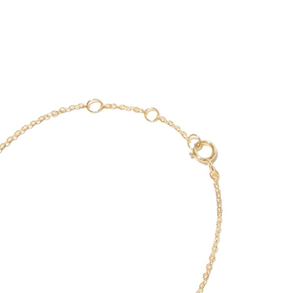 Pave 14K Safety Pin Paperclip Bracelet - Picture 4 of 7